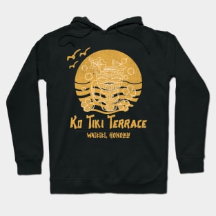 Ko Tiki Terrace , Honolulu - Waikiki Tiki Bar Retro Lounge Hawaiin Vintage Collection Hoodie